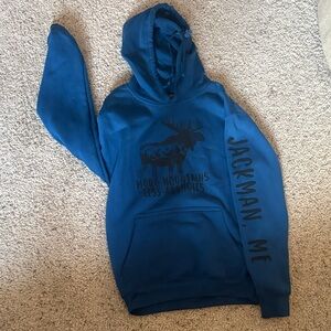Blue Graphic Hoodie